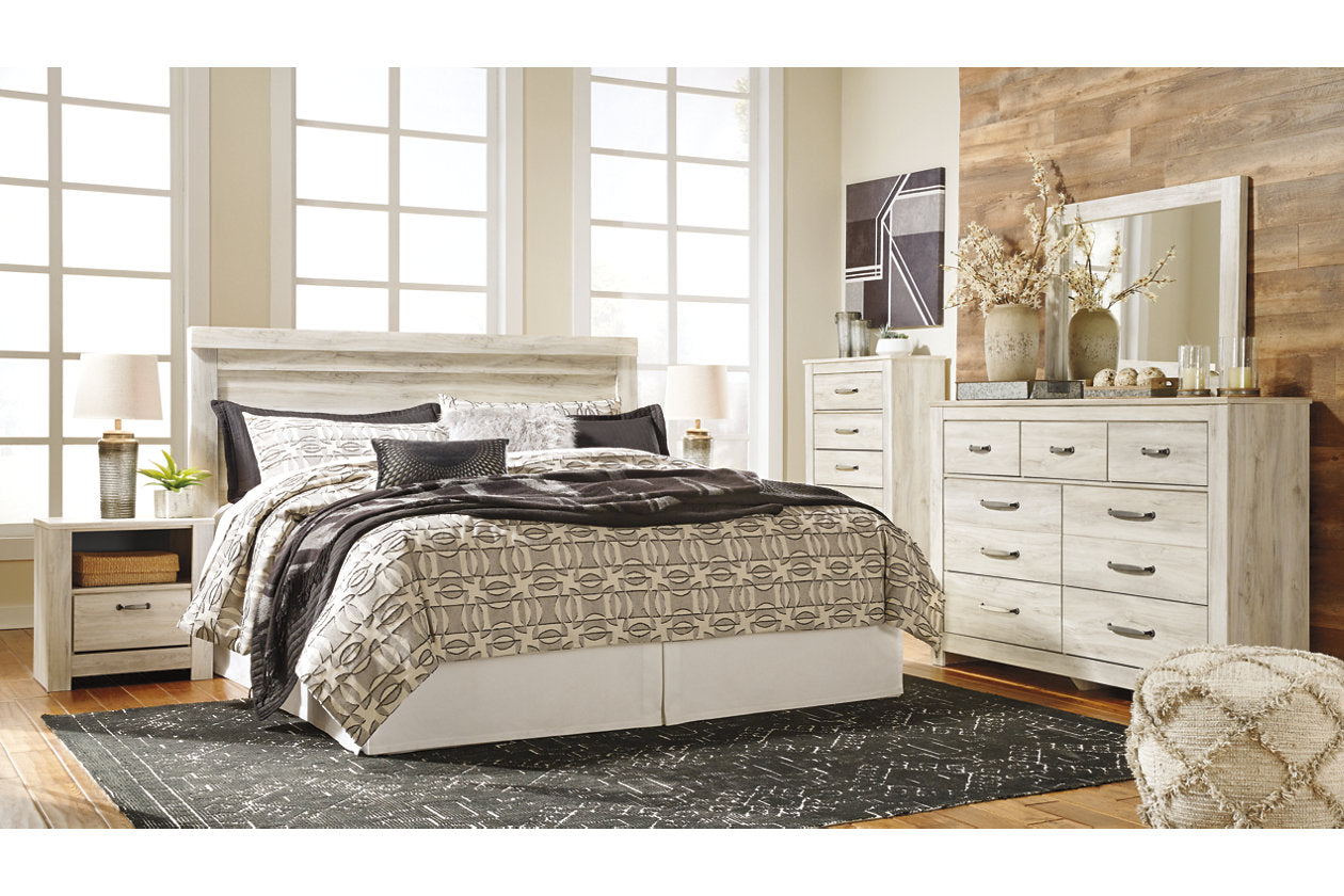 Bellaby Whitewash King Panel Headboard - B331-58 - Bien Home Furniture & Electronics