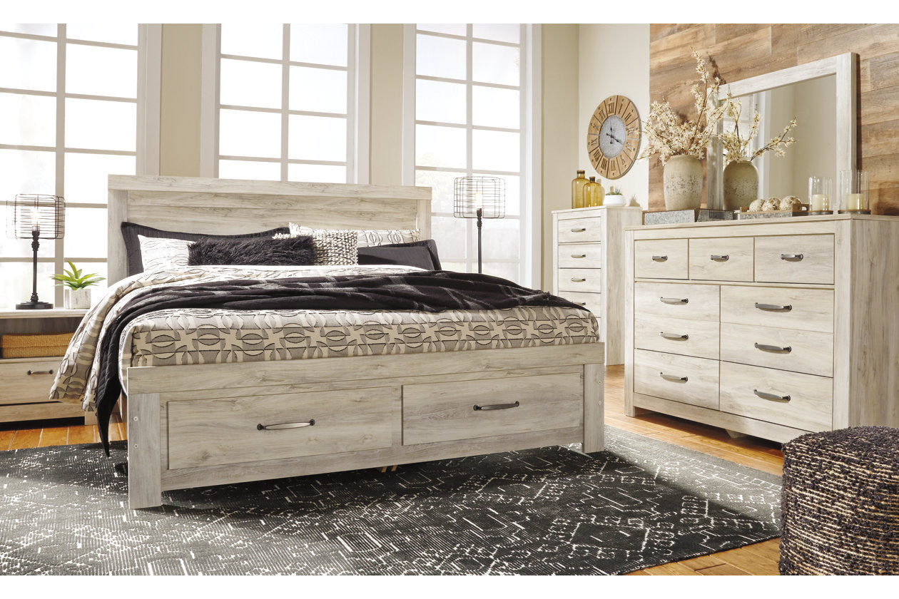 Bellaby Whitewash King Panel Headboard - B331-58 - Bien Home Furniture & Electronics