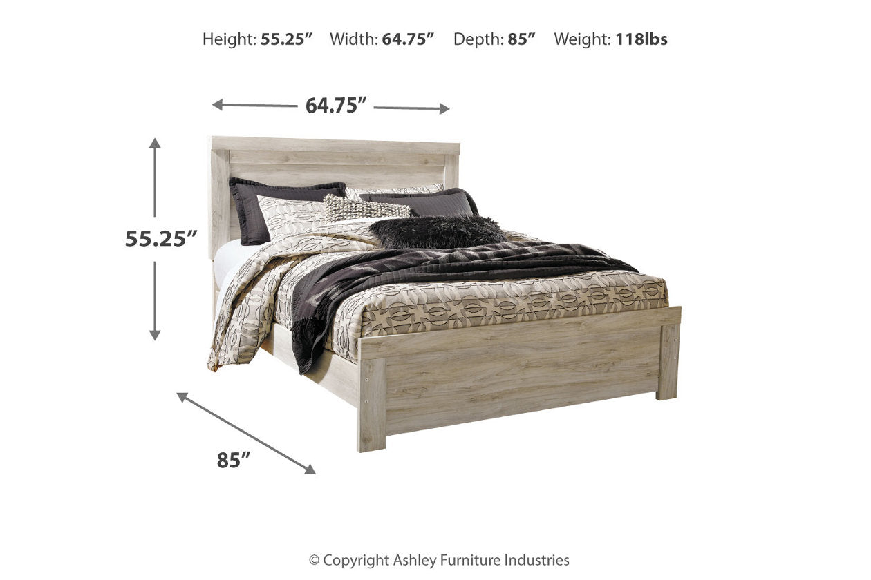 Bellaby Whitewash Queen Panel Bed - SET | B331-54 | B331-57 | B331-96 - Bien Home Furniture & Electronics