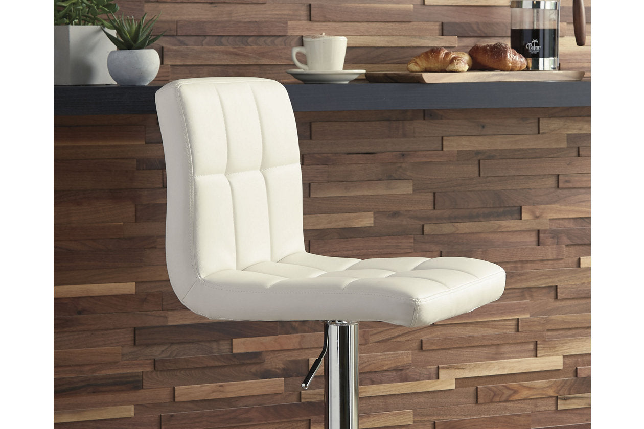 Bellatier Bone Adjustable Height Barstool, Set of 2 - D120-230 - Bien Home Furniture & Electronics