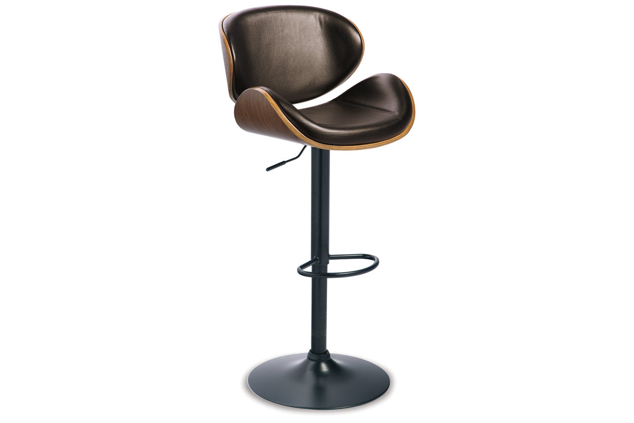Bellatier Brown Adjustable Height Barstool - D120-530 - Bien Home Furniture & Electronics