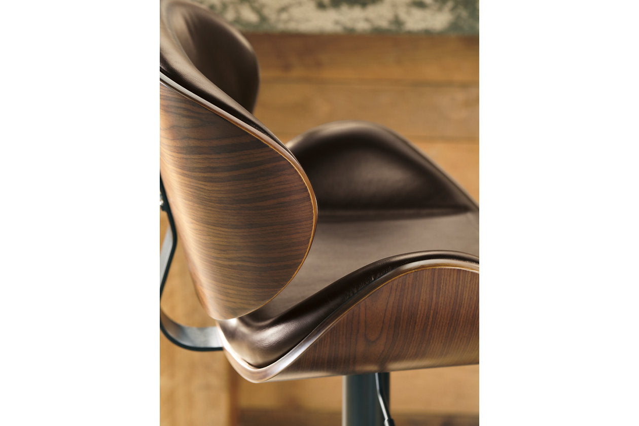 Bellatier Brown Adjustable Height Barstool - D120-530 - Bien Home Furniture & Electronics
