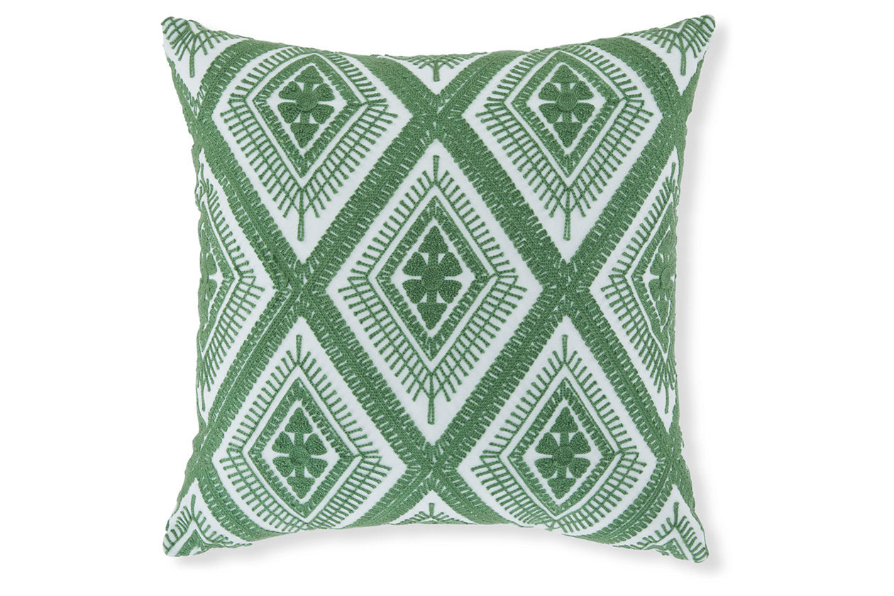 Bellvale Green/White Pillow, Set of 4 - A1001028 - Bien Home Furniture & Electronics