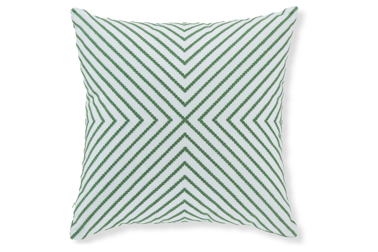 Bellvale Green/White Pillow, Set of 4 - A1001028 - Bien Home Furniture & Electronics