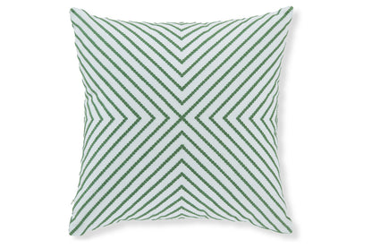 Bellvale Green/White Pillow, Set of 4 - A1001028 - Bien Home Furniture &amp; Electronics