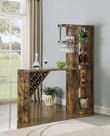 Belvedere Antique Nutmeg 5-Shelf Bar Table Storage - 182127 - Bien Home Furniture & Electronics