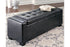 Benches Black Upholstered Storage Bench - B010-209 - Bien Home Furniture & Electronics