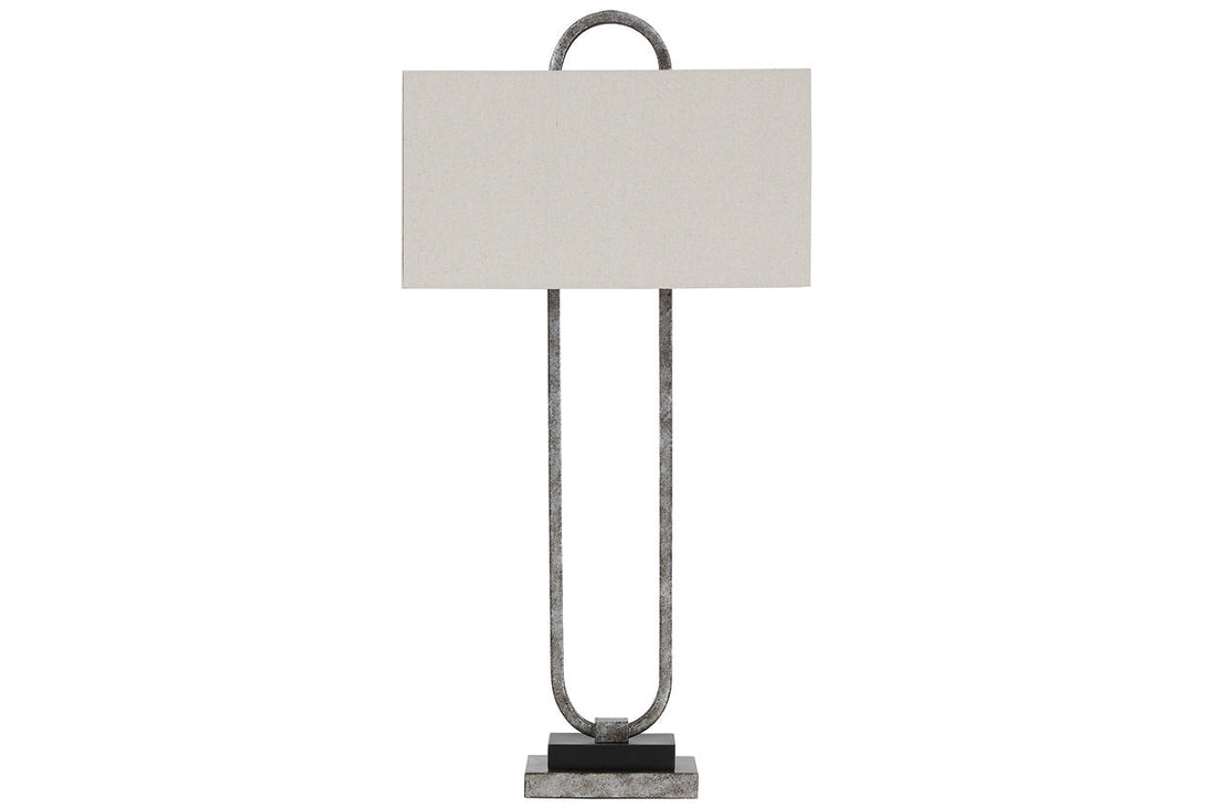 Bennish Antique Silver Finish Table Lamp - L208284 - Bien Home Furniture &amp; Electronics