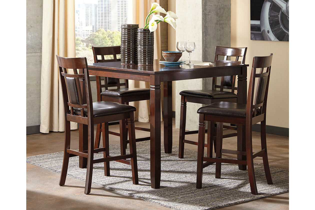 Bennox Brown 5-Piece Counter Height Set - D384-223 - Bien Home Furniture & Electronics