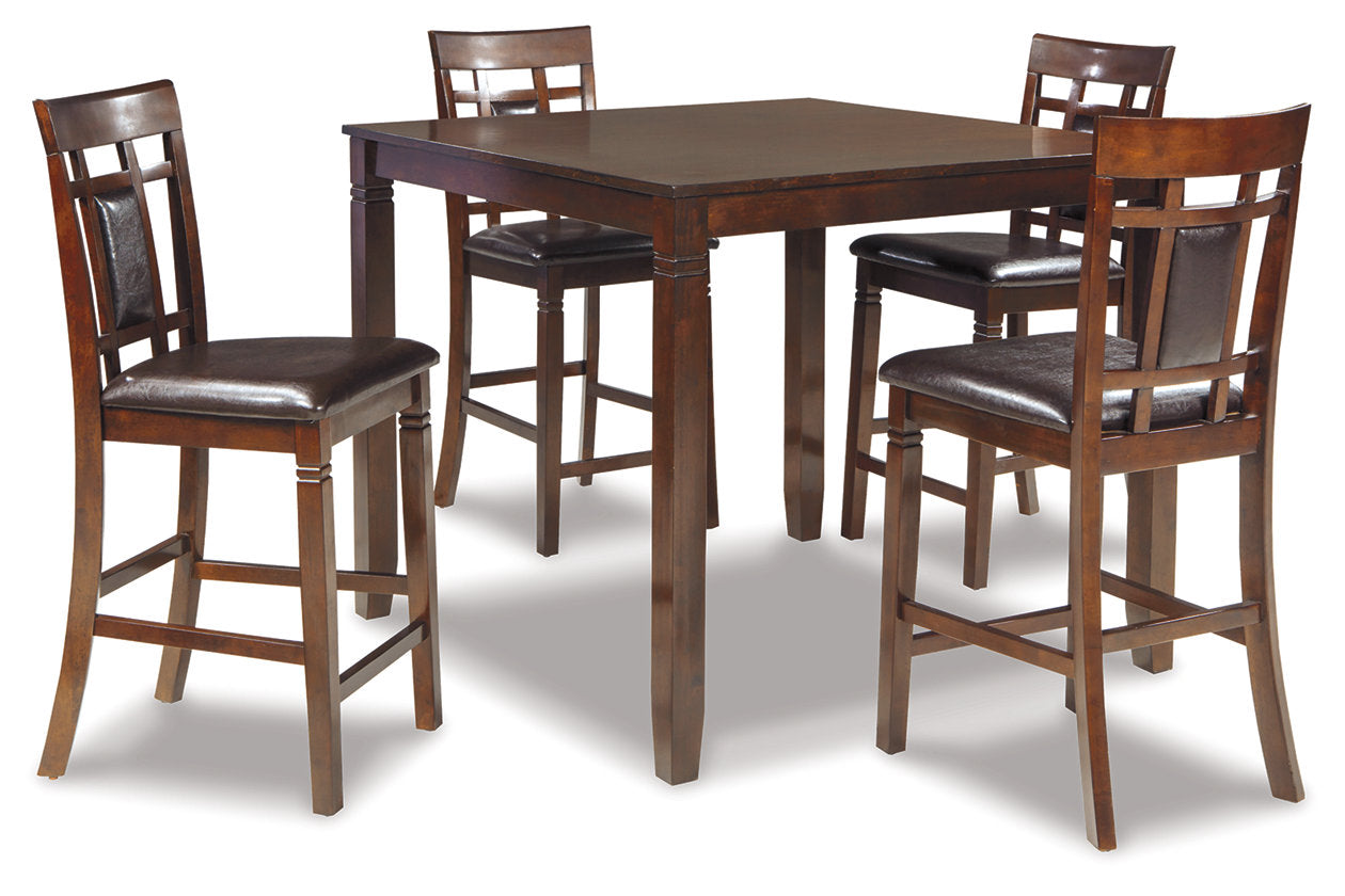 Bennox Brown 5-Piece Counter Height Set - D384-223 - Bien Home Furniture & Electronics