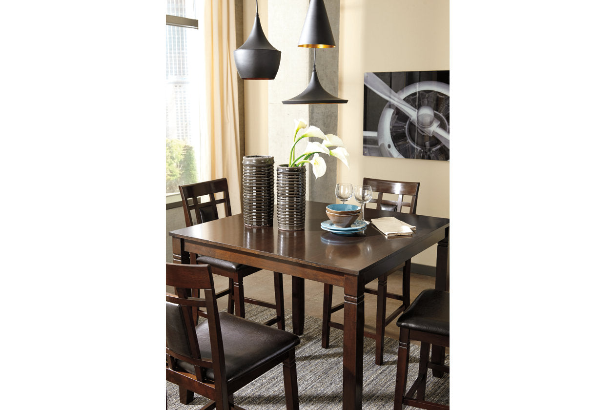 Bennox Brown 5-Piece Counter Height Set - D384-223 - Bien Home Furniture & Electronics