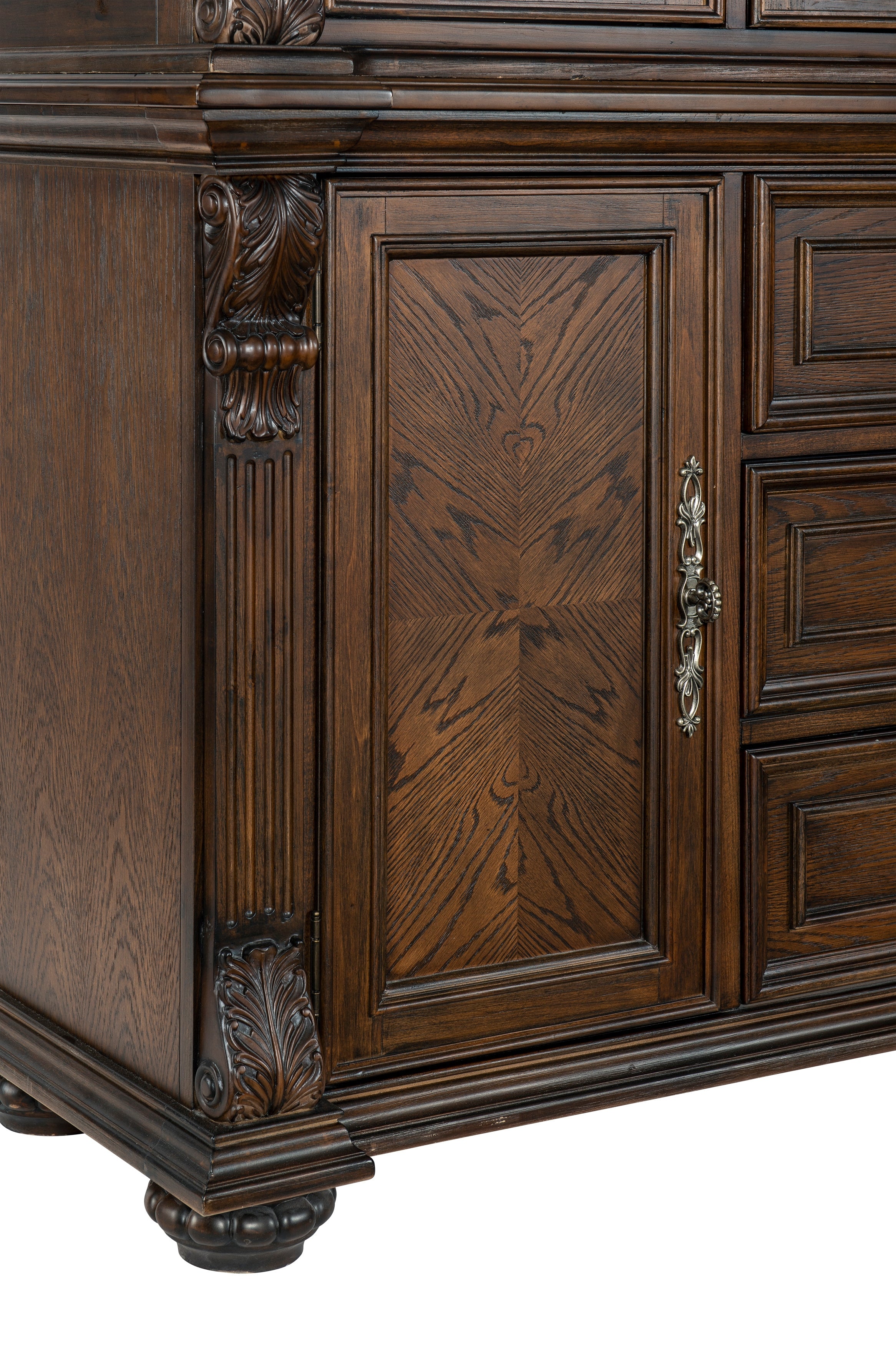 Bergen Dark Oak Buffet & Hutch - SET | 5829-50 | 5829-55 - Bien Home Furniture & Electronics