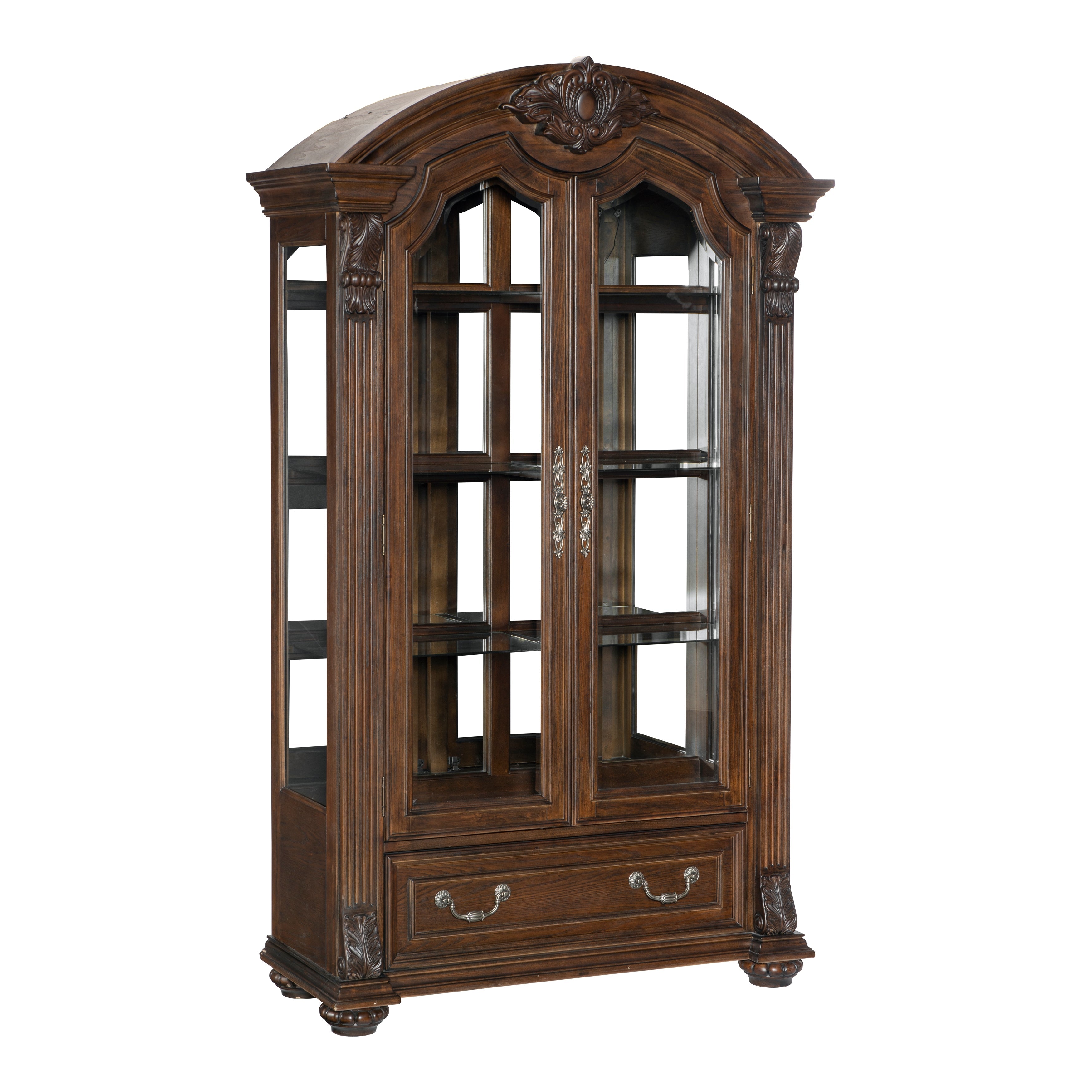 Bergen Dark Oak Curio - 5829-44C - Bien Home Furniture &amp; Electronics