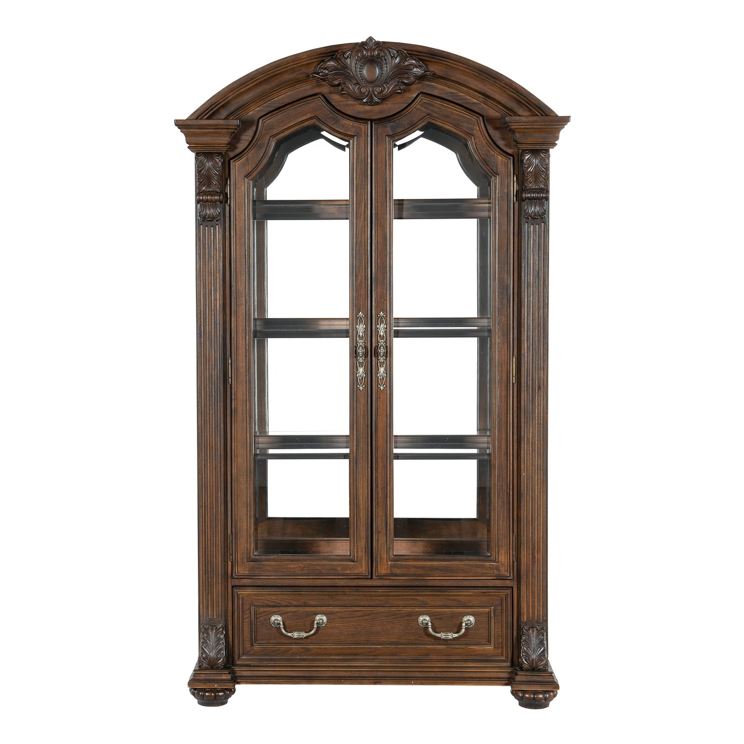 Bergen Dark Oak Curio - 5829-44C - Bien Home Furniture & Electronics