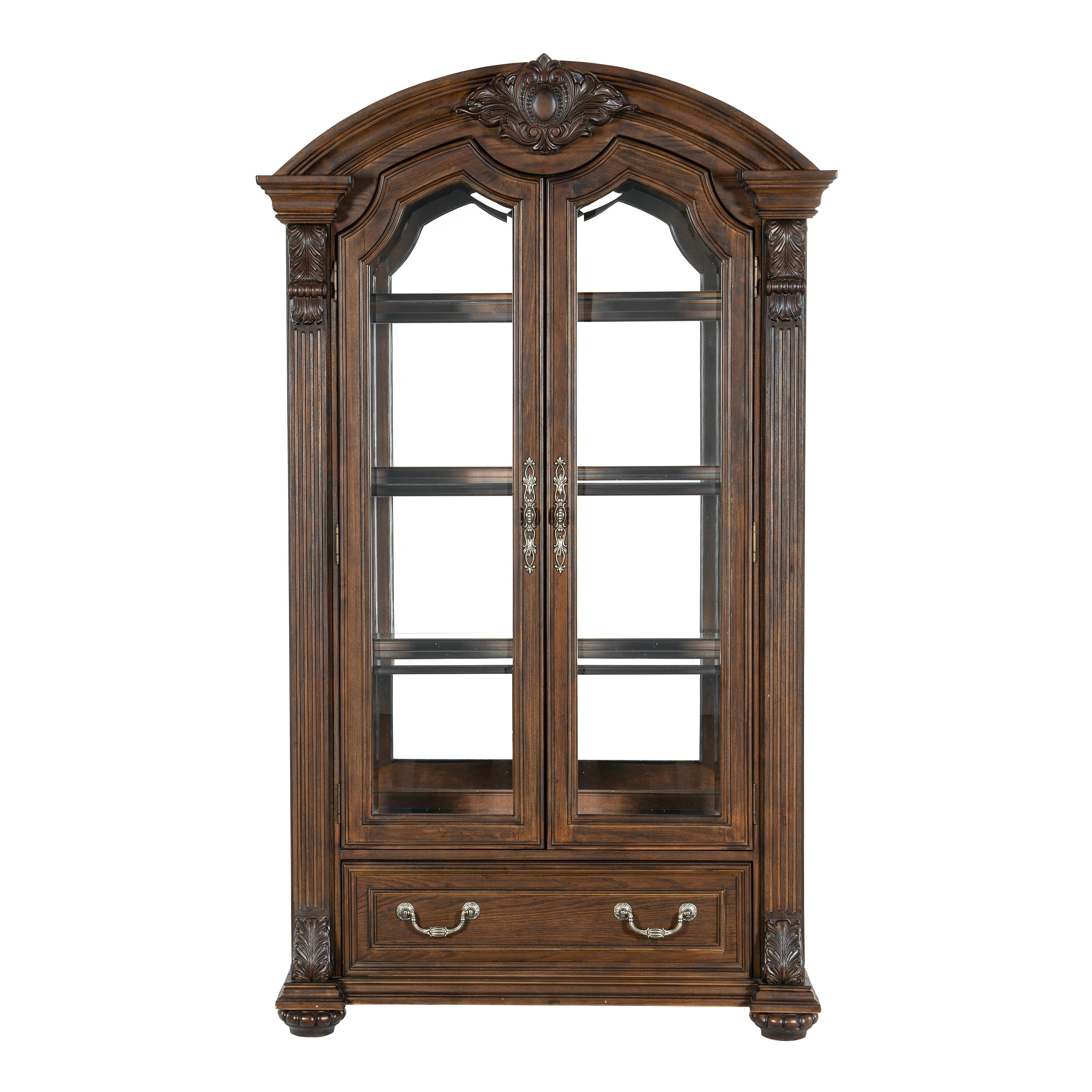 Bergen Dark Oak Curio - 5829-44C - Bien Home Furniture & Electronics