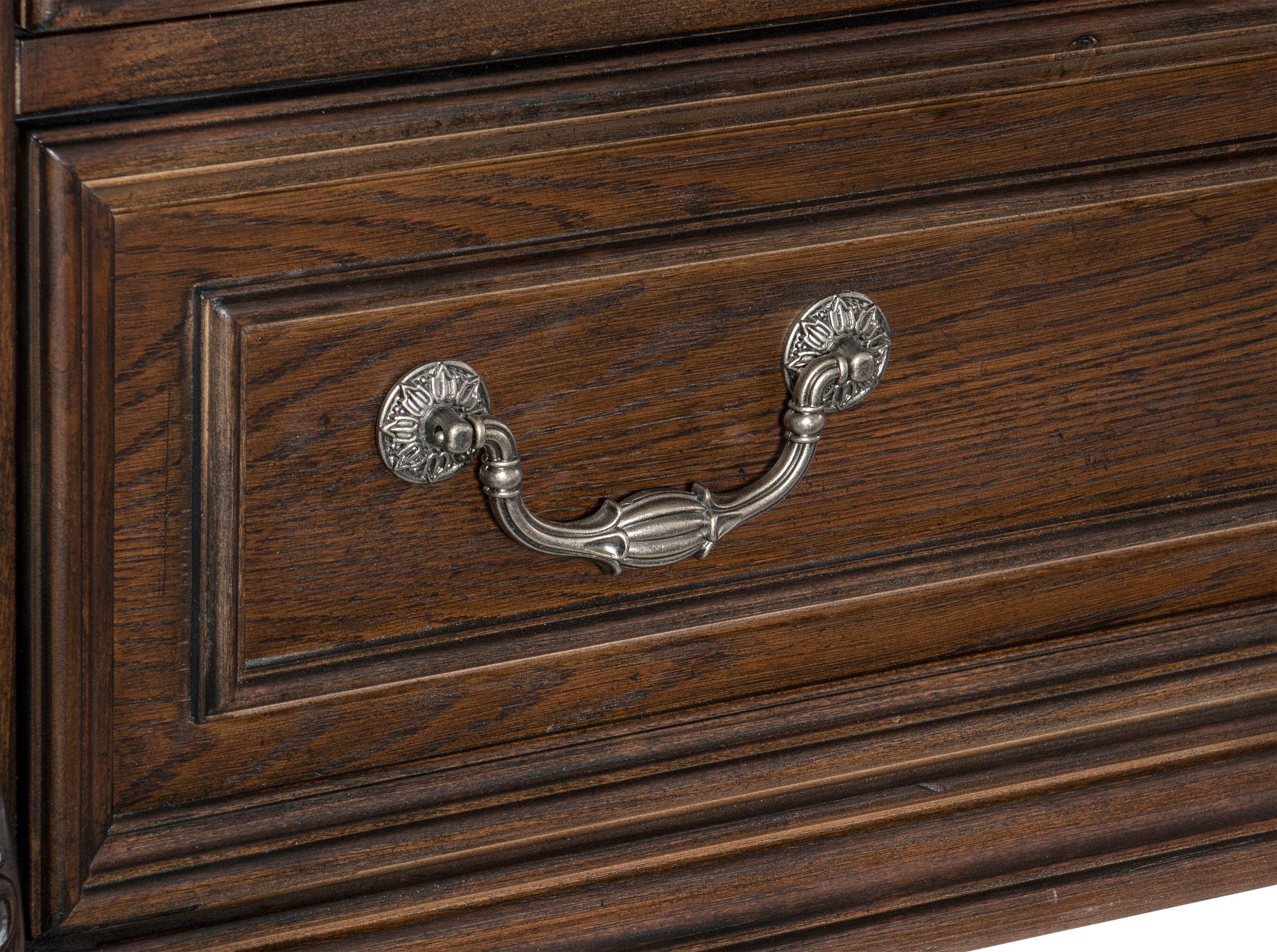Bergen Dark Oak Curio - 5829-44C - Bien Home Furniture & Electronics