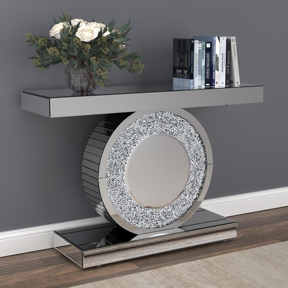 Bergenia Silver Rectangular Console Table - 951745 - Bien Home Furniture &amp; Electronics