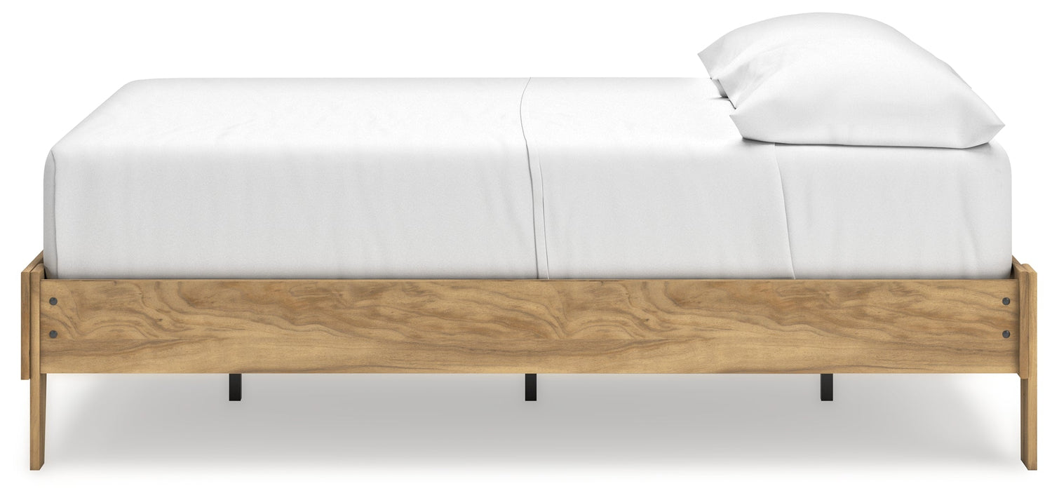 Bermacy Light Brown Full Platform Bed - EB1760-112 - Bien Home Furniture & Electronics