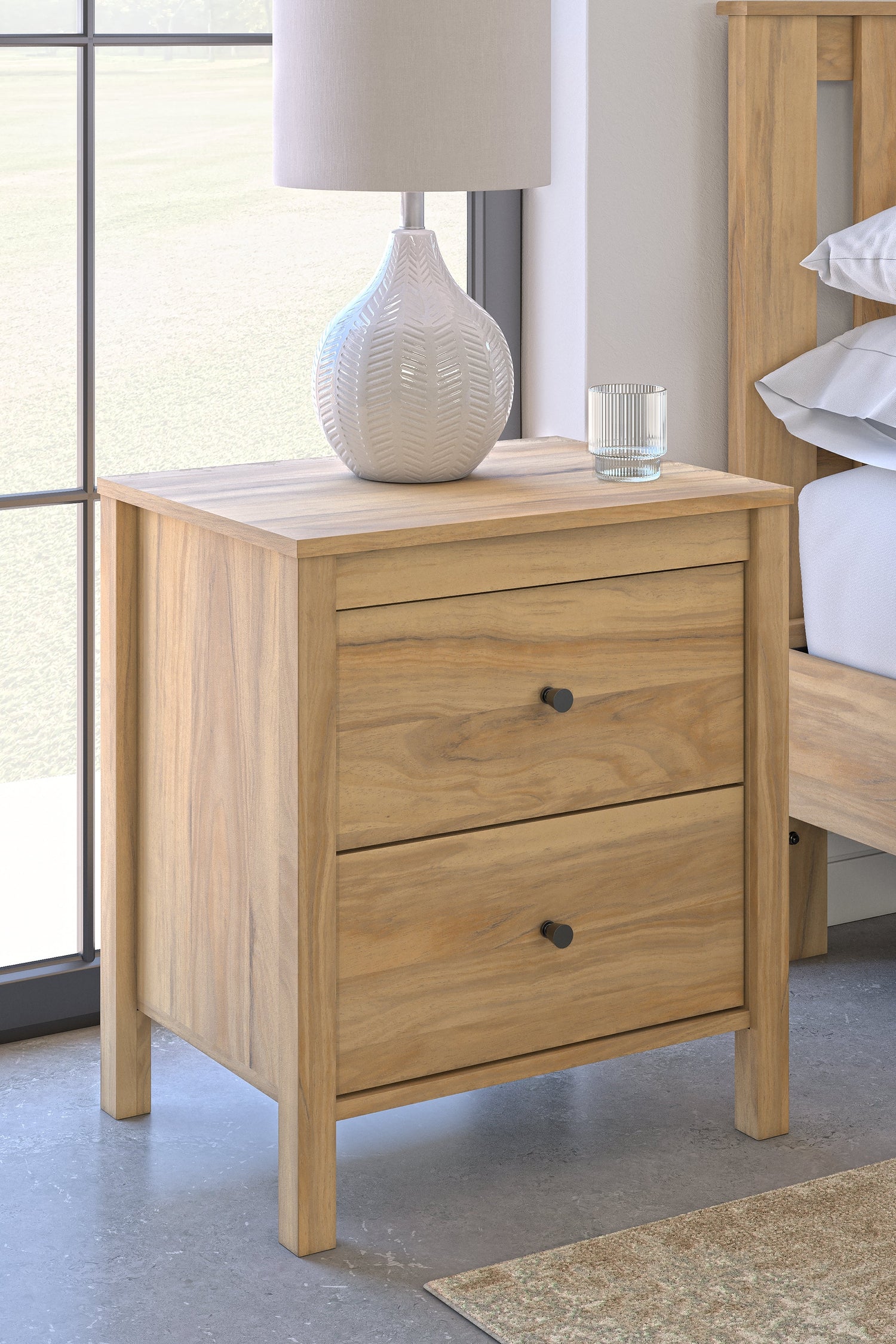 Bermacy Light Brown Nightstand - EB1760-292 - Bien Home Furniture & Electronics