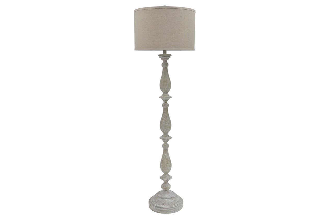 Bernadate Whitewash Floor Lamp - L235341 - Bien Home Furniture & Electronics