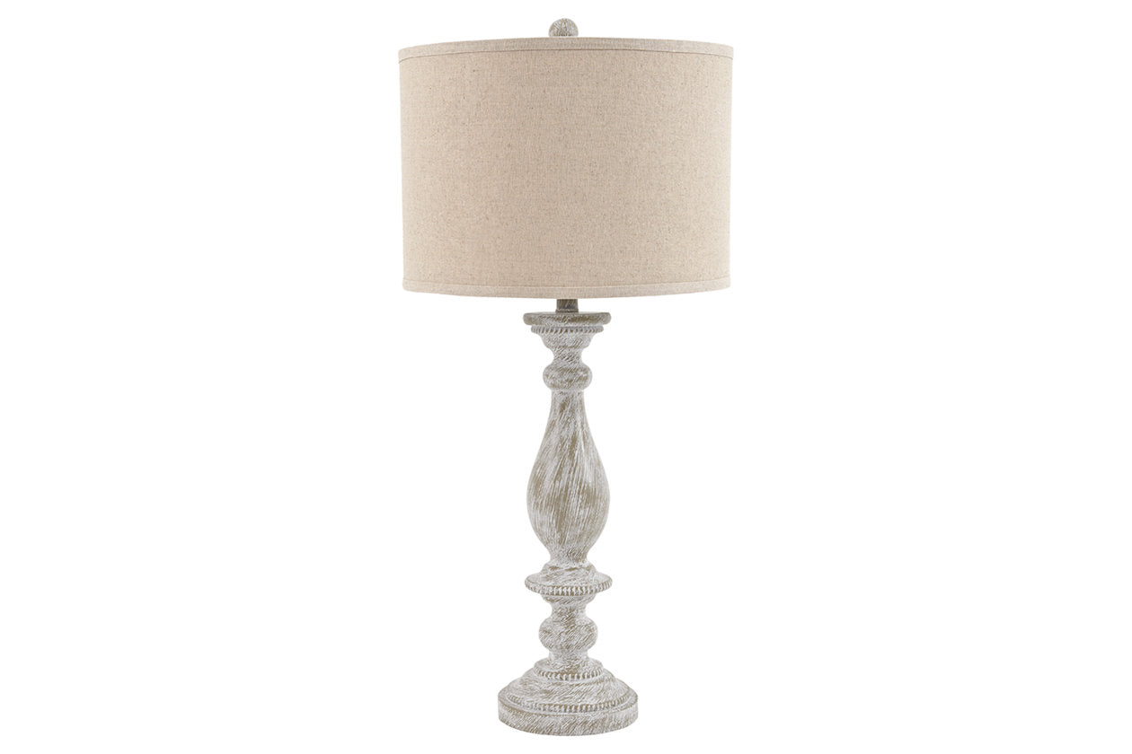 Bernadate Whitewash Table Lamp, Set of 2 - L235344 - Bien Home Furniture & Electronics