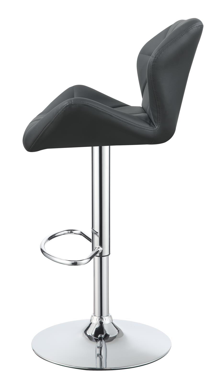 Berrington Chrome/Gray Adjustable Bar Stools, Set of 2 - 100426 - Bien Home Furniture & Electronics