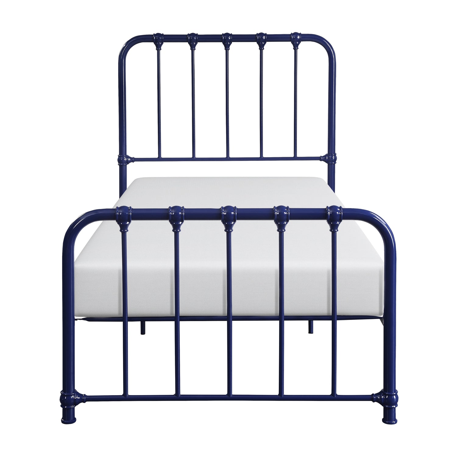 Bethany Blue Twin Metal Platform Bed - 1571BUT-1 - Bien Home Furniture & Electronics