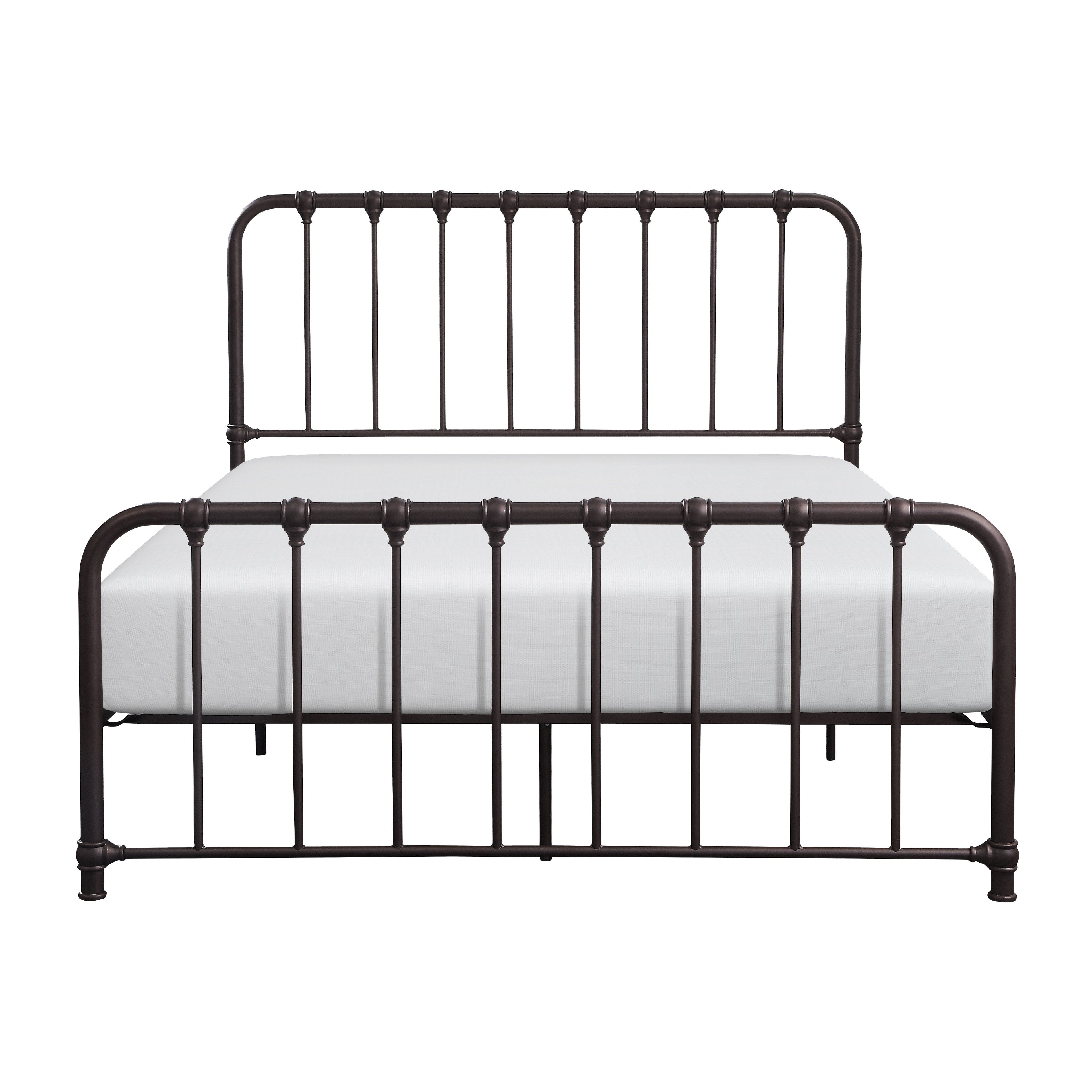 Bethany Dark Bronze Queen Metal Platform Bed - 1571DZ-1 - Bien Home Furniture & Electronics
