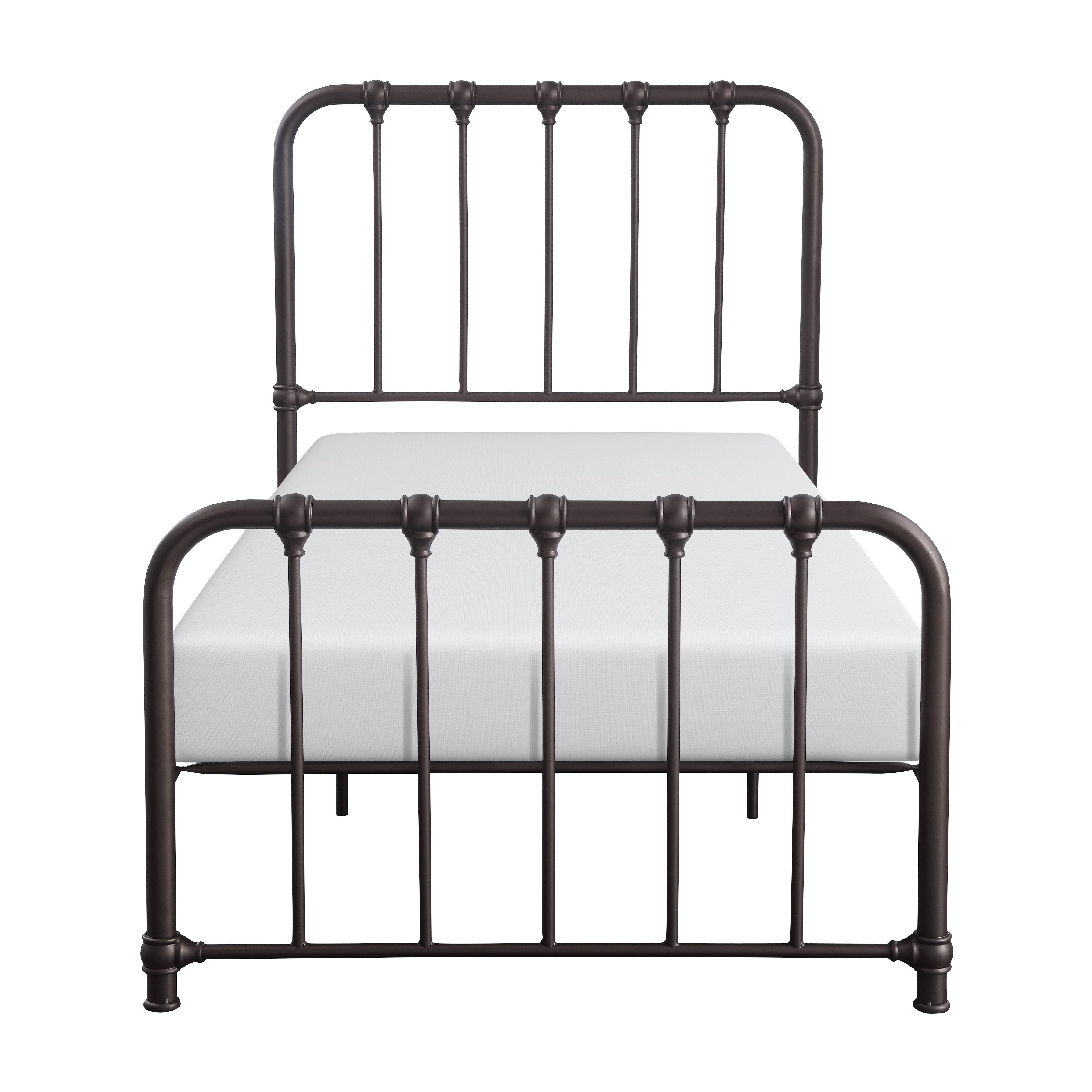 Bethany Dark Bronze Twin Metal Platform Bed - 1571DZT-1 - Bien Home Furniture & Electronics