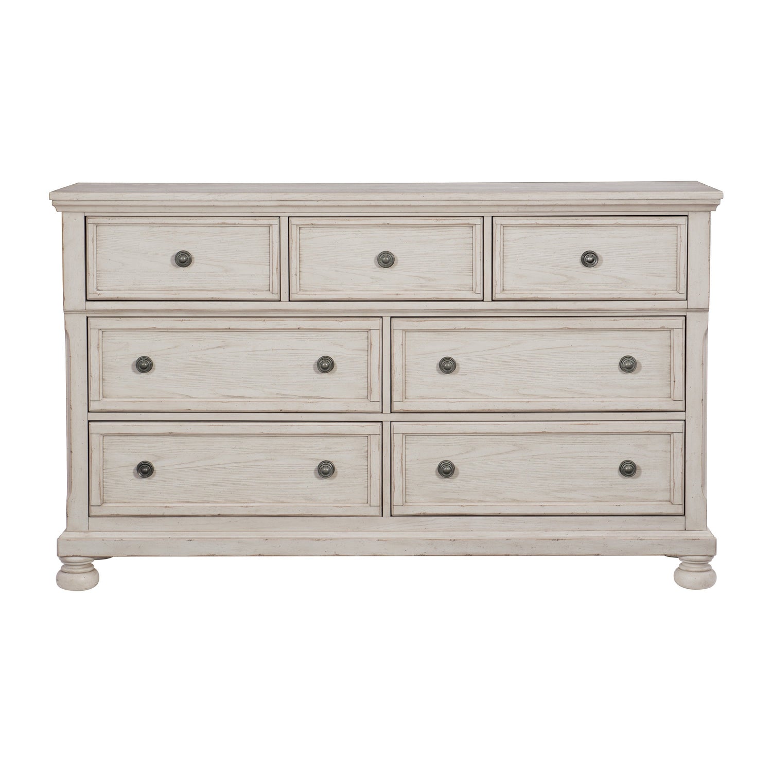 Bethel Wire Brushed White Sleigh Storage Platform Bedroom Set - SET | 2259W-1 | 2259W-2 | 2259W-3 | 2259W-5 | 2259W-6 | 2259W-4 - Bien Home Furniture & Electronics