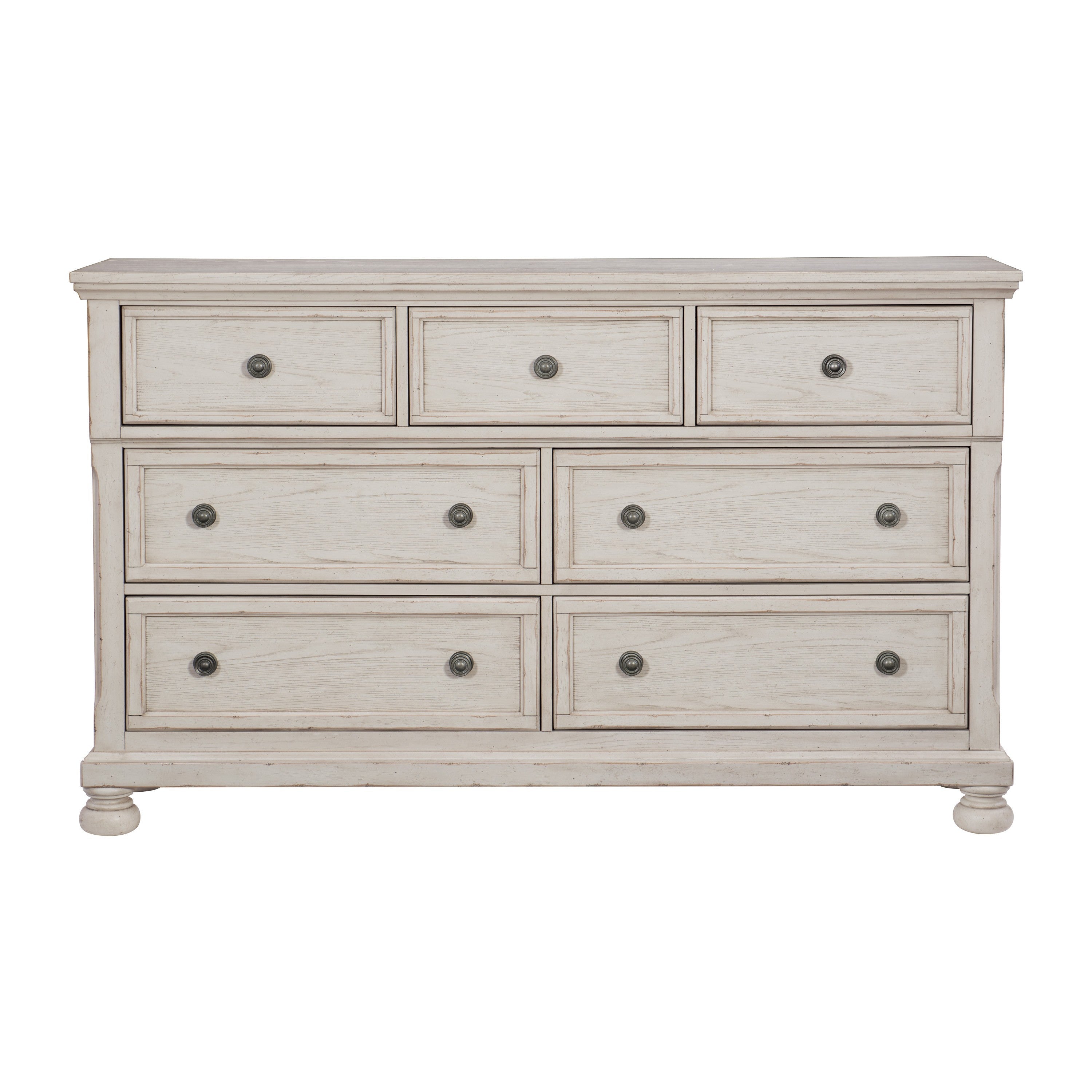 Bethel Wire Brushed White Sleigh Storage Platform Bedroom Set - SET | 2259W-1 | 2259W-2 | 2259W-3 | 2259W-5 | 2259W-6 | 2259W-4 - Bien Home Furniture & Electronics
