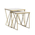 Bette 2-Piece Nesting Table Set White/Gold - 930075 - Bien Home Furniture & Electronics