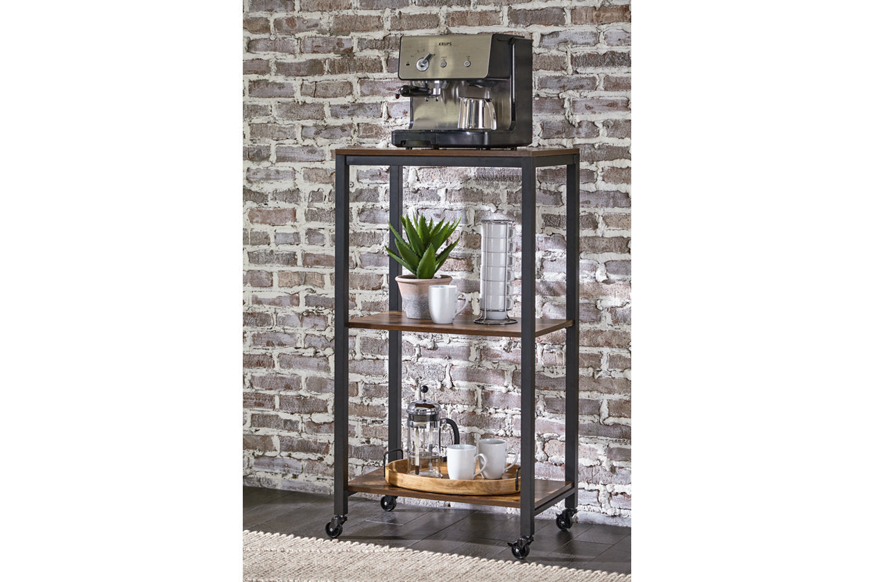 Bevinfield Brown/Black Bar Cart - A4000394 - Bien Home Furniture &amp; Electronics