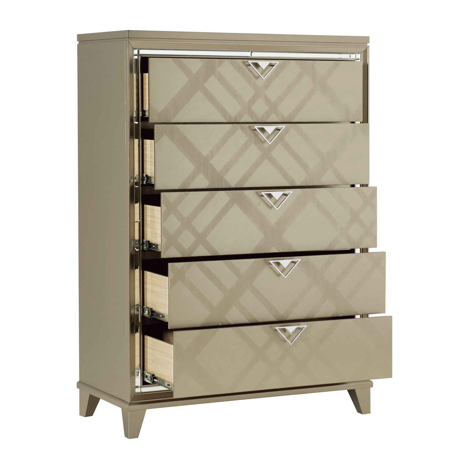 Bijou Champagne Chest - 1522-9 - Bien Home Furniture & Electronics