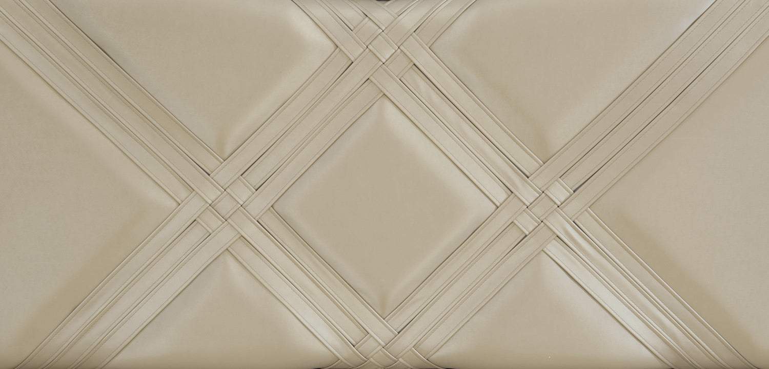 Bijou Champagne King LED Upholstered Storage Platform Bed - SET | 1522K-1 | 1522K-2 | 1522-3 - Bien Home Furniture & Electronics