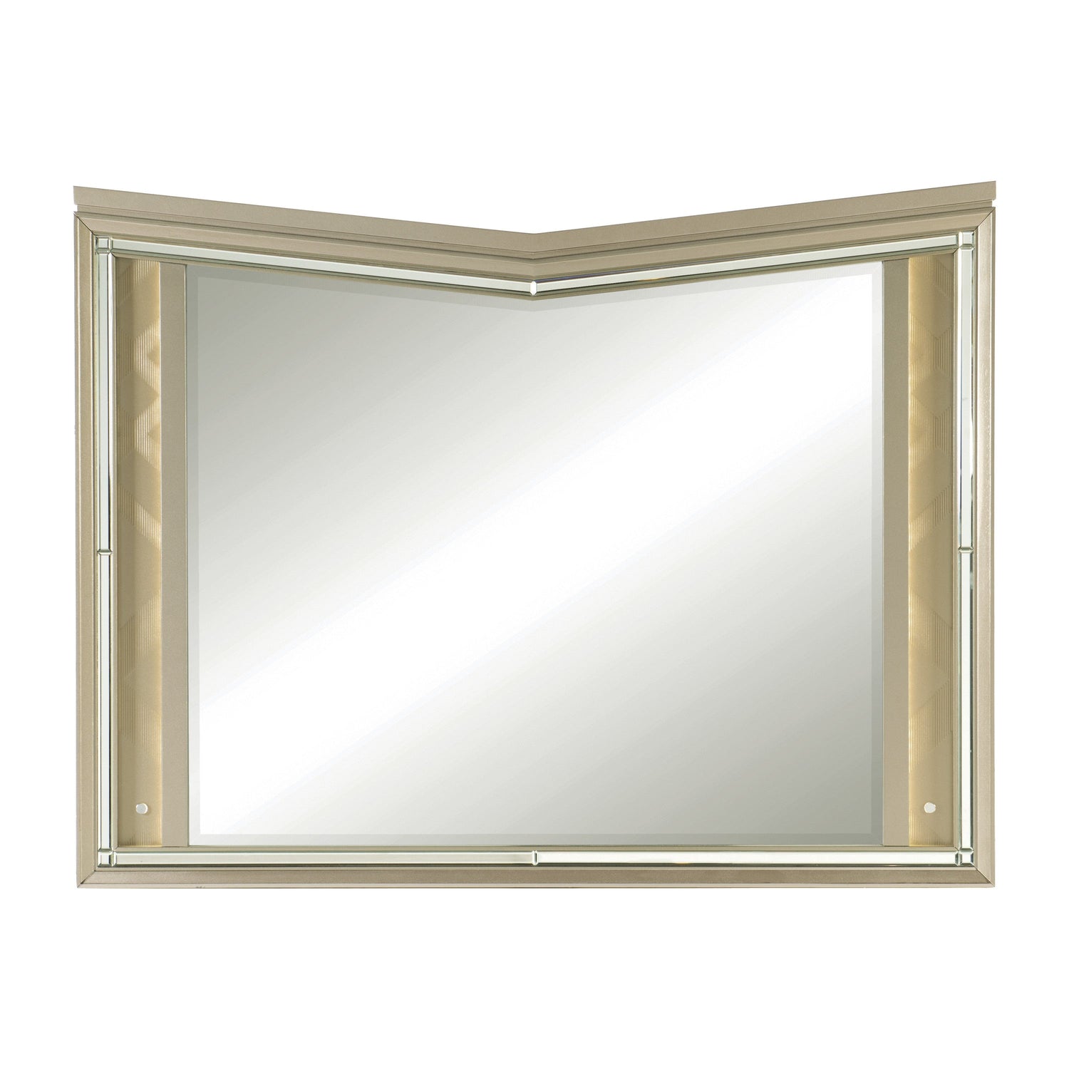 Bijou Champagne Mirror (Mirror Only) - 1522-6 - Bien Home Furniture & Electronics
