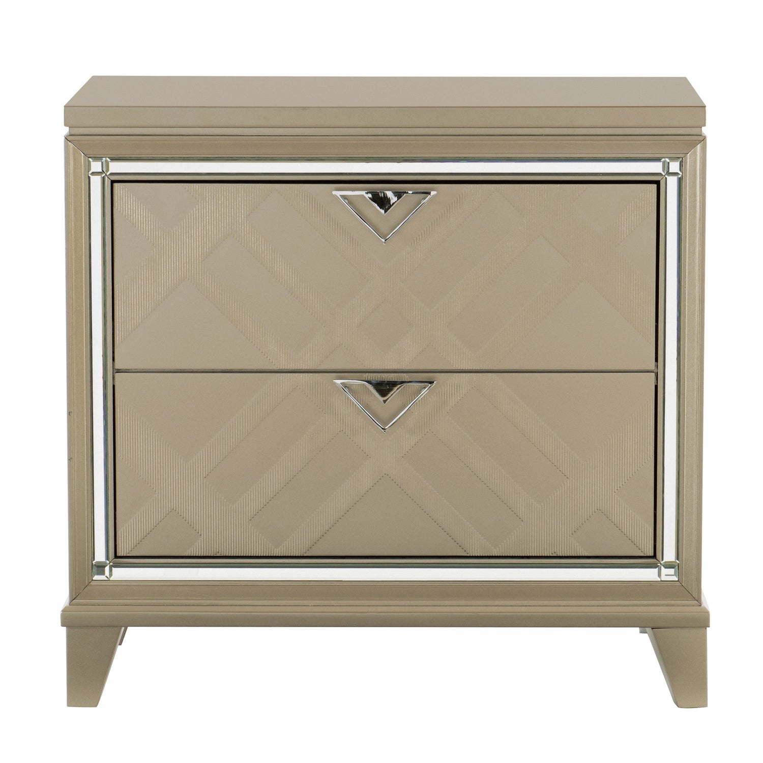 Bijou Champagne Nightstand - 1522-4 - Bien Home Furniture & Electronics