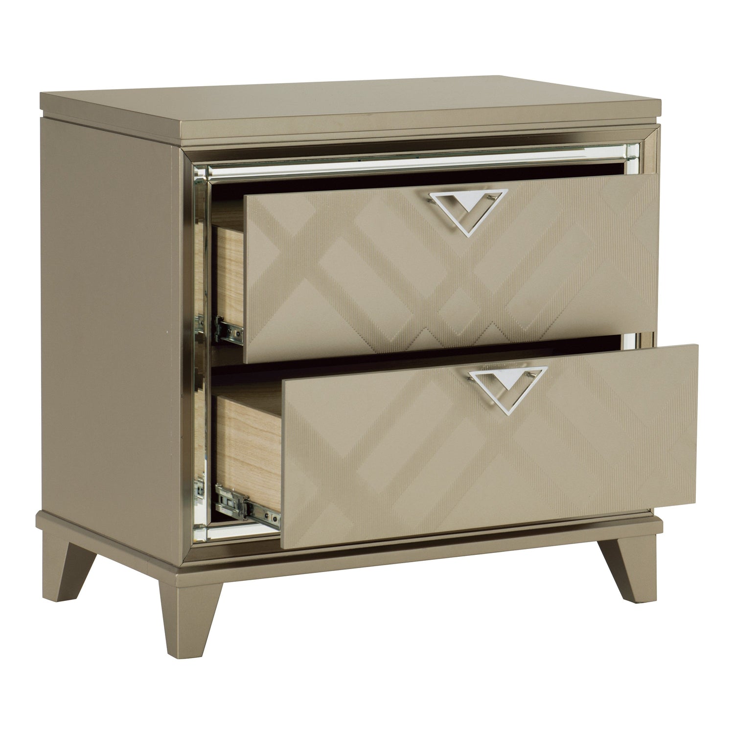 Bijou Champagne Nightstand - 1522-4 - Bien Home Furniture & Electronics