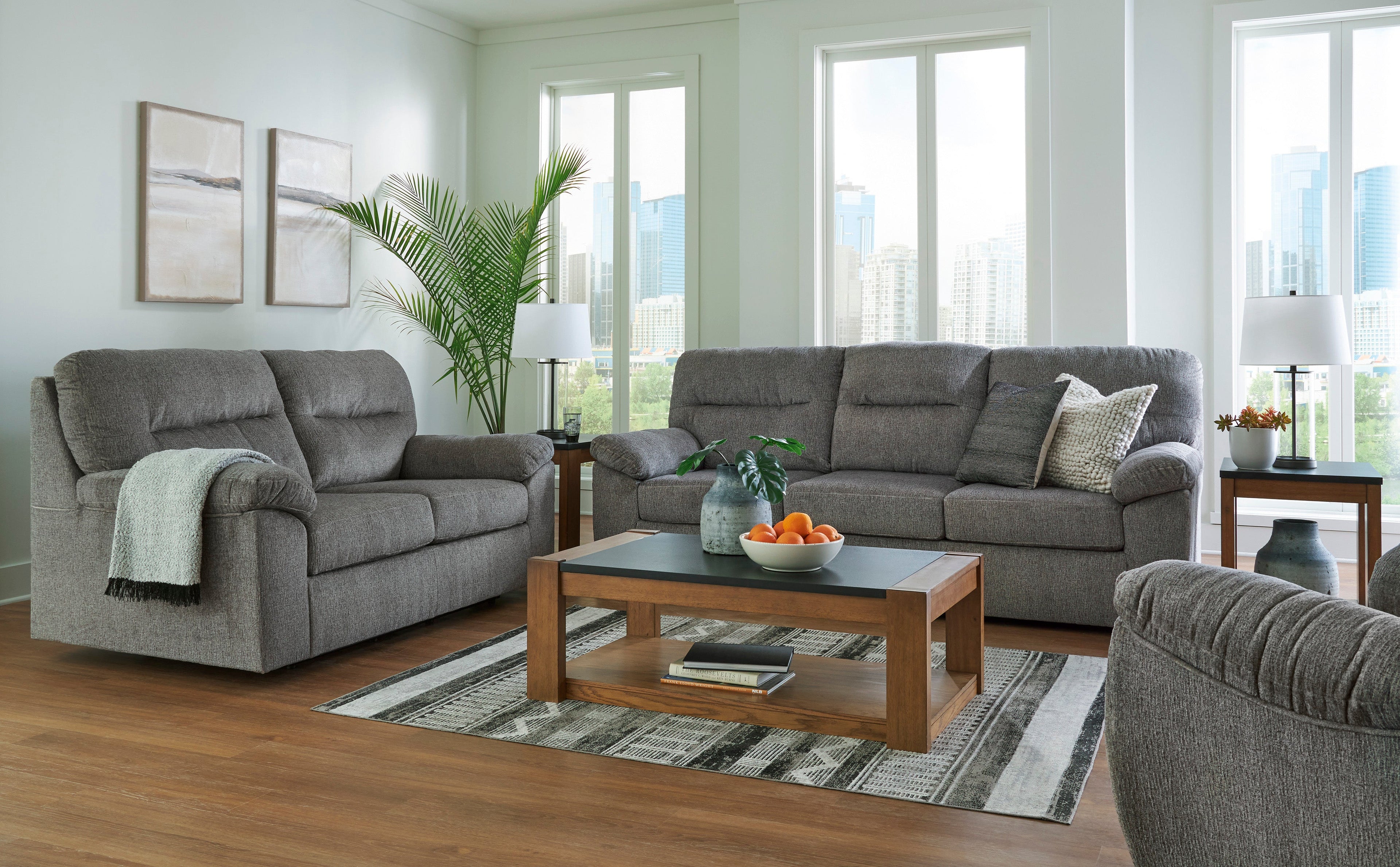 Bindura Mineral Living Room Set - SET | 3030580 | 3030578 - Bien Home Furniture & Electronics