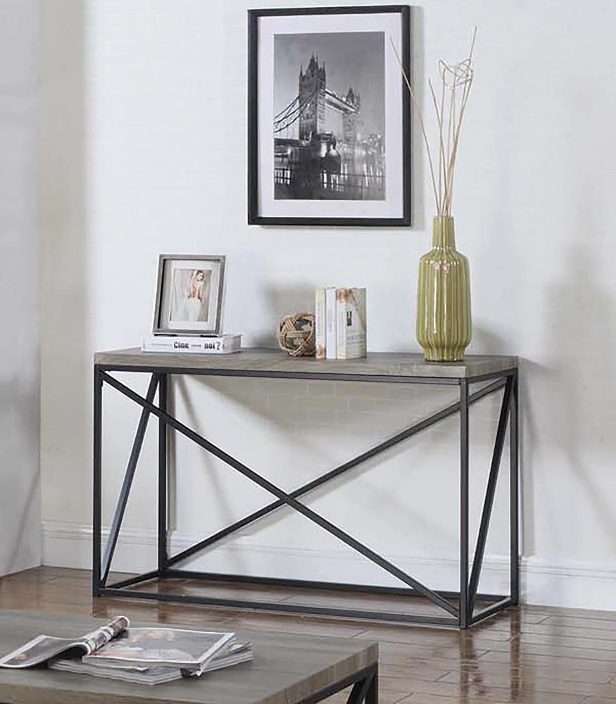 Birdie Rectangular Sofa Table Sonoma Gray - 705619 - Bien Home Furniture &amp; Electronics