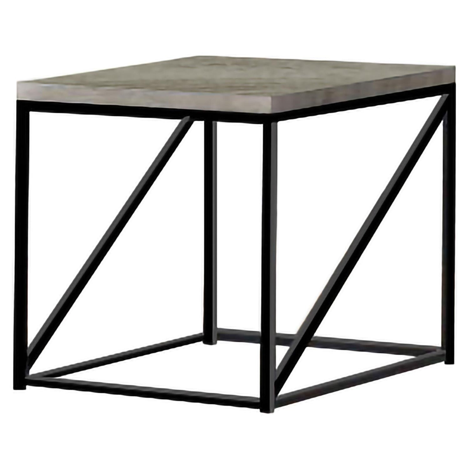 Birdie Square End Table Sonoma Gray - 705617 - Bien Home Furniture & Electronics