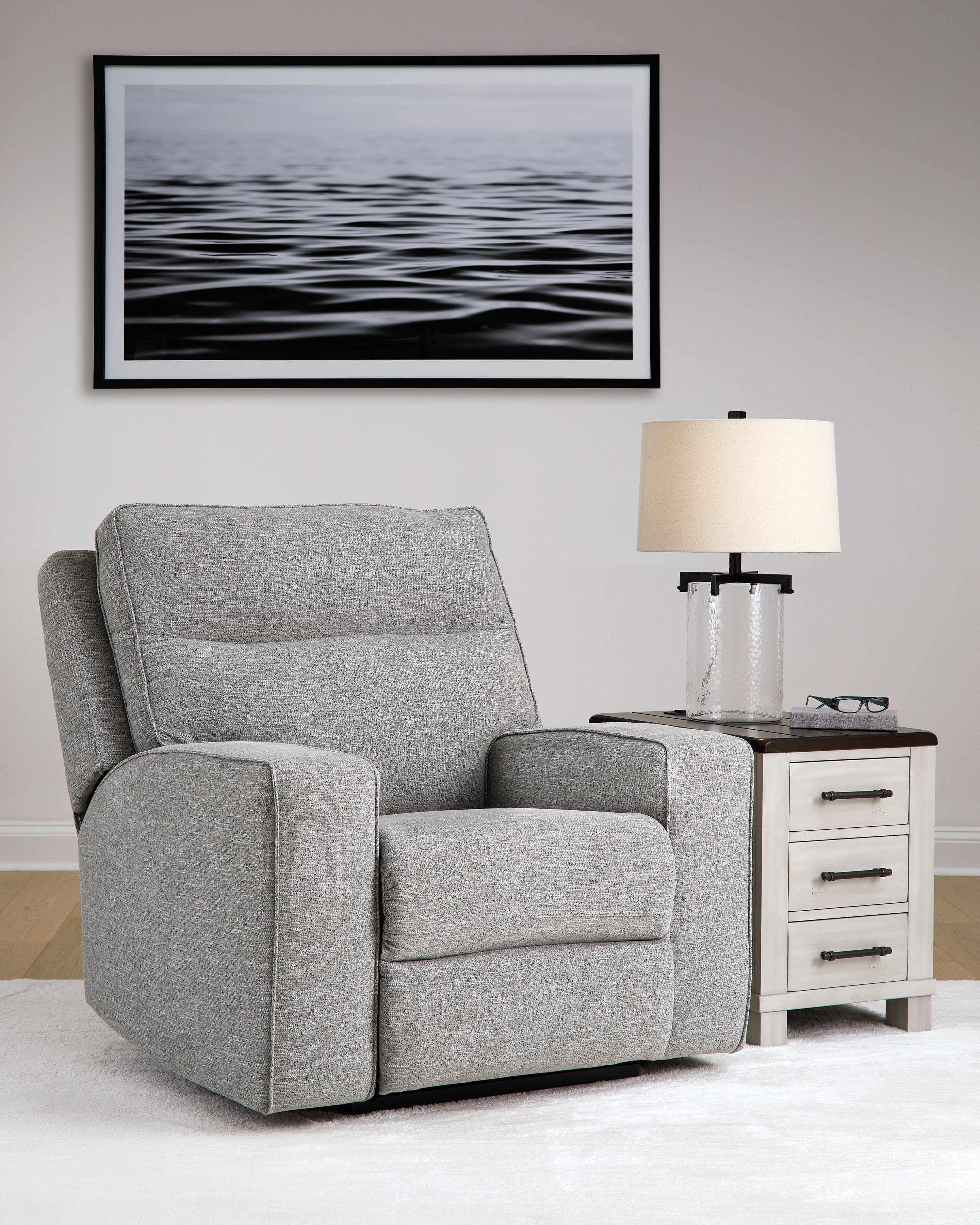 Biscoe Pewter Power Recliner - 9050313 - Bien Home Furniture & Electronics