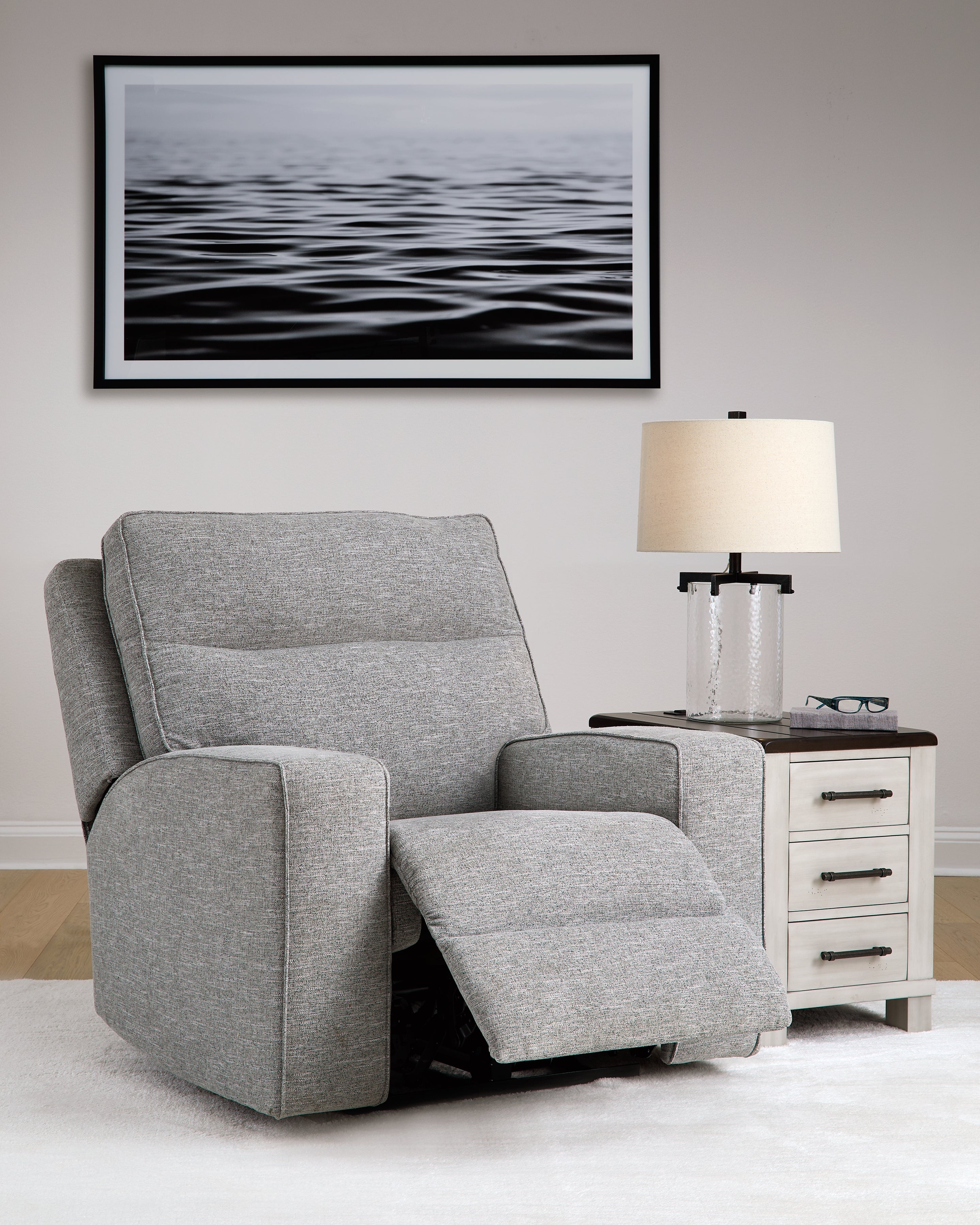 Biscoe Pewter Power Recliner - 9050313 - Bien Home Furniture & Electronics