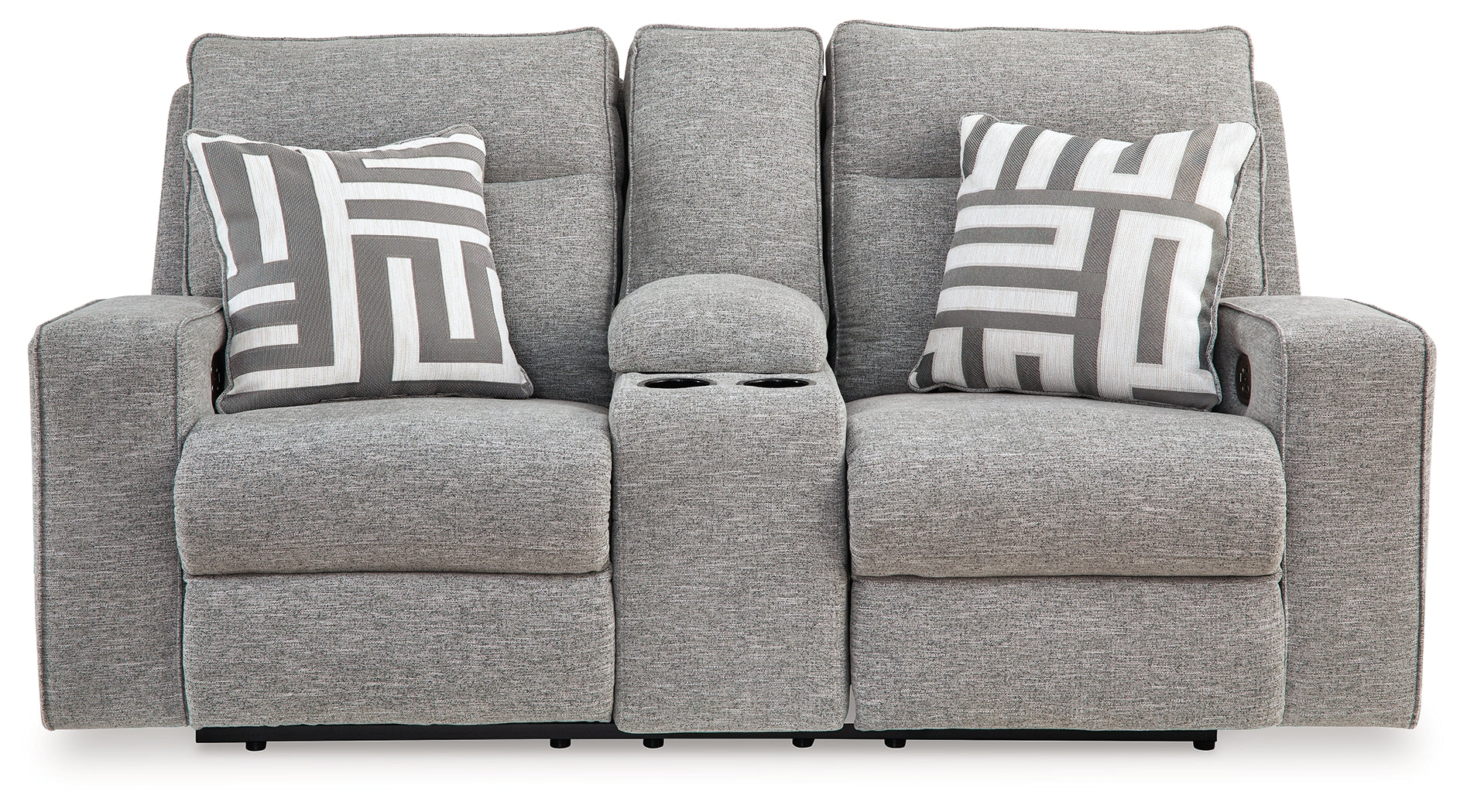 Biscoe Pewter Power Reclining Loveseat - 9050318 - Bien Home Furniture & Electronics