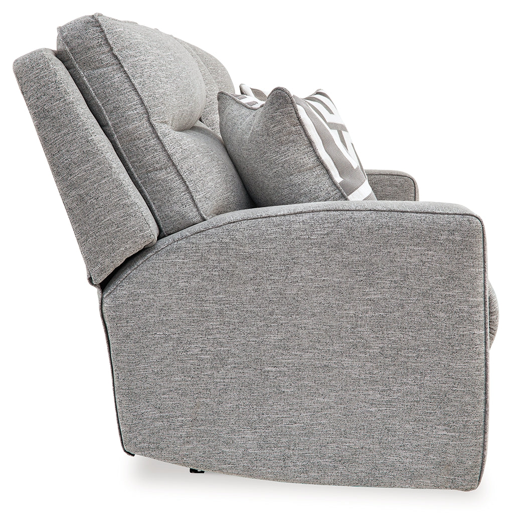 Biscoe Pewter Power Reclining Loveseat - 9050318 - Bien Home Furniture & Electronics