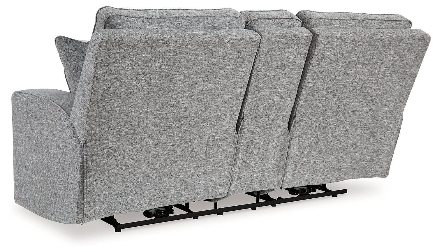 Biscoe Pewter Power Reclining Loveseat - 9050318 - Bien Home Furniture & Electronics