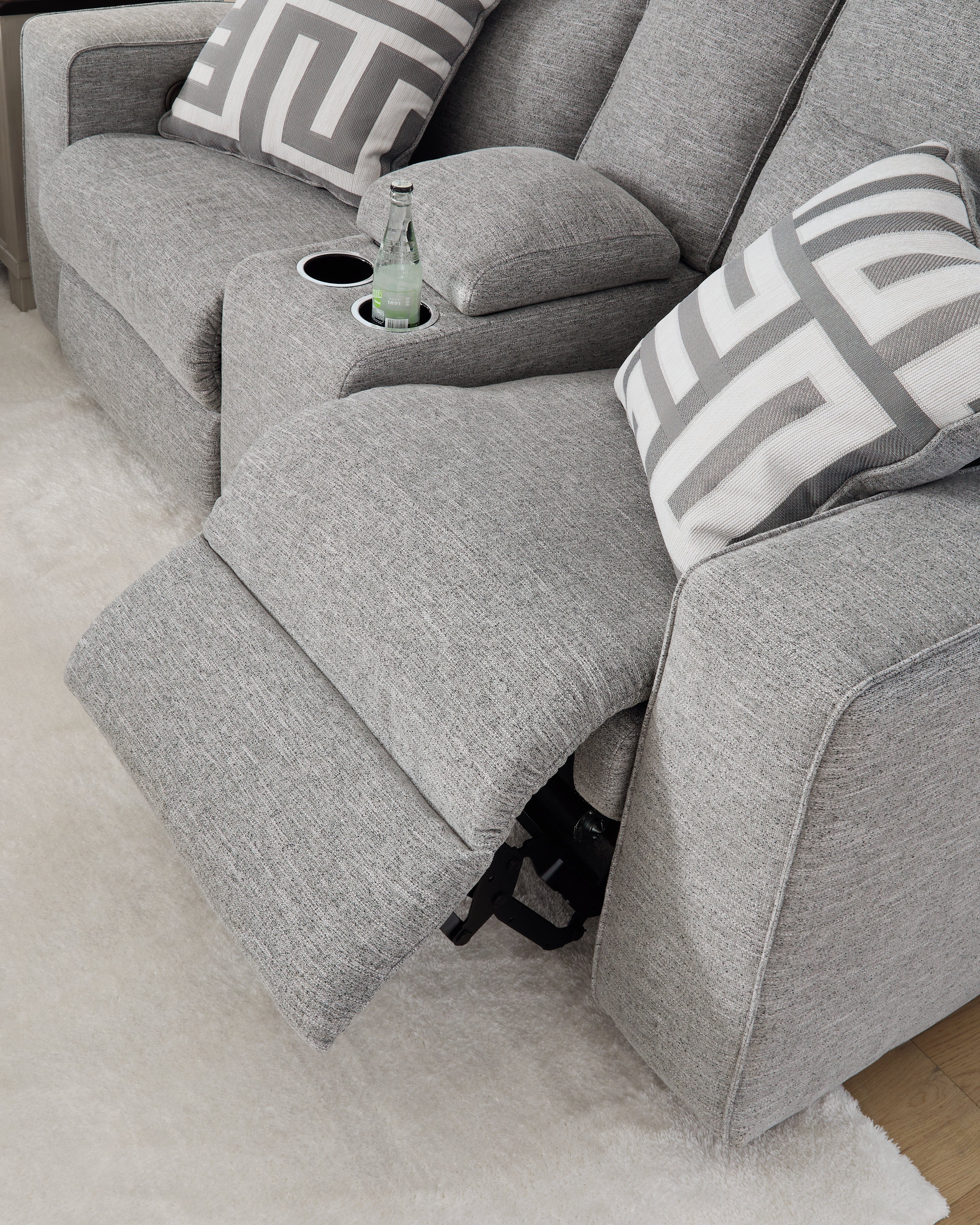 Biscoe Pewter Power Reclining Loveseat - 9050318 - Bien Home Furniture & Electronics