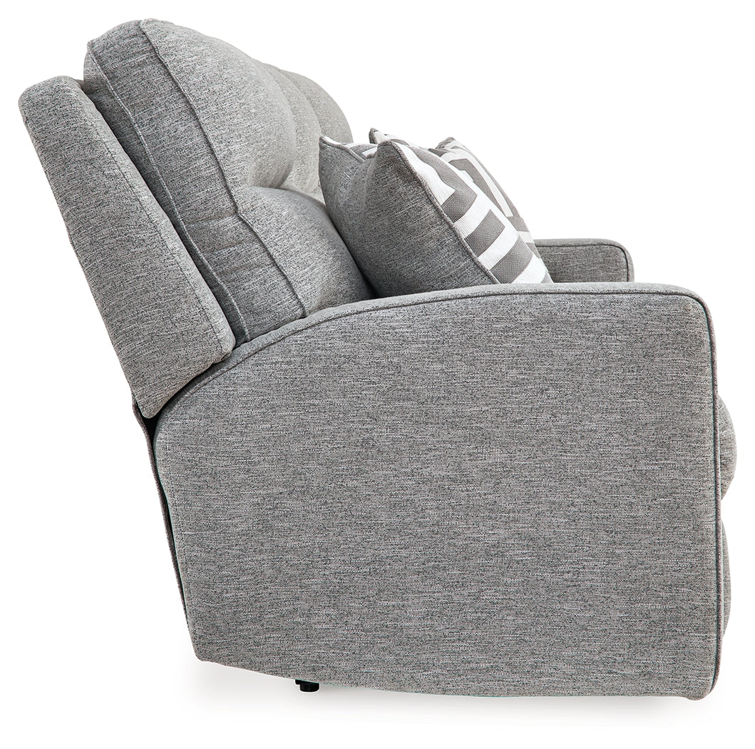 Biscoe Pewter Power Reclining Sofa - 9050315 - Bien Home Furniture & Electronics