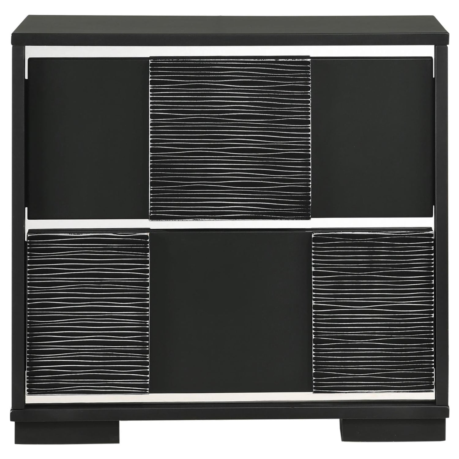 Blacktoft 2-Drawer Nightstand Black - 207102 - Bien Home Furniture & Electronics