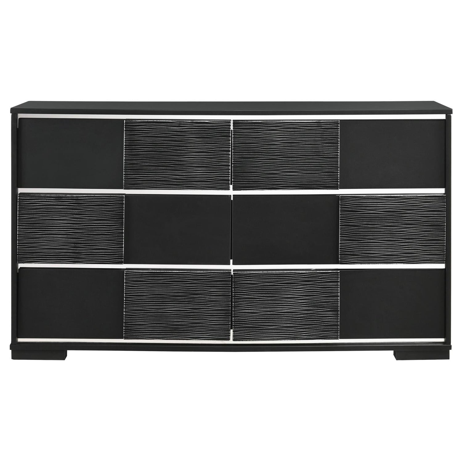 Blacktoft Black 6-Drawer Dresser - 207103 - Bien Home Furniture & Electronics